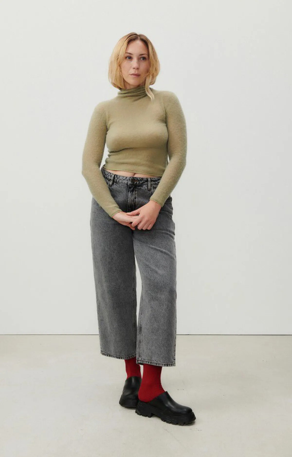 Damen American Vintage |Damenpullover Xinow Sandstein