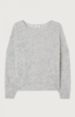 Damen American Vintage |Damenpullover Yanbay Grau Meliert
