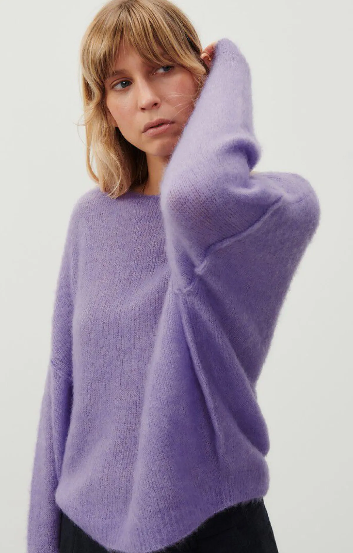 Damen American Vintage |Damenpullover Yanbay Amethyst Meliert