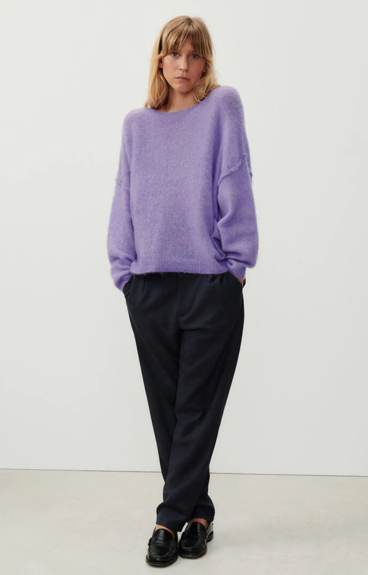 Damen American Vintage |Damenpullover Yanbay Amethyst Meliert