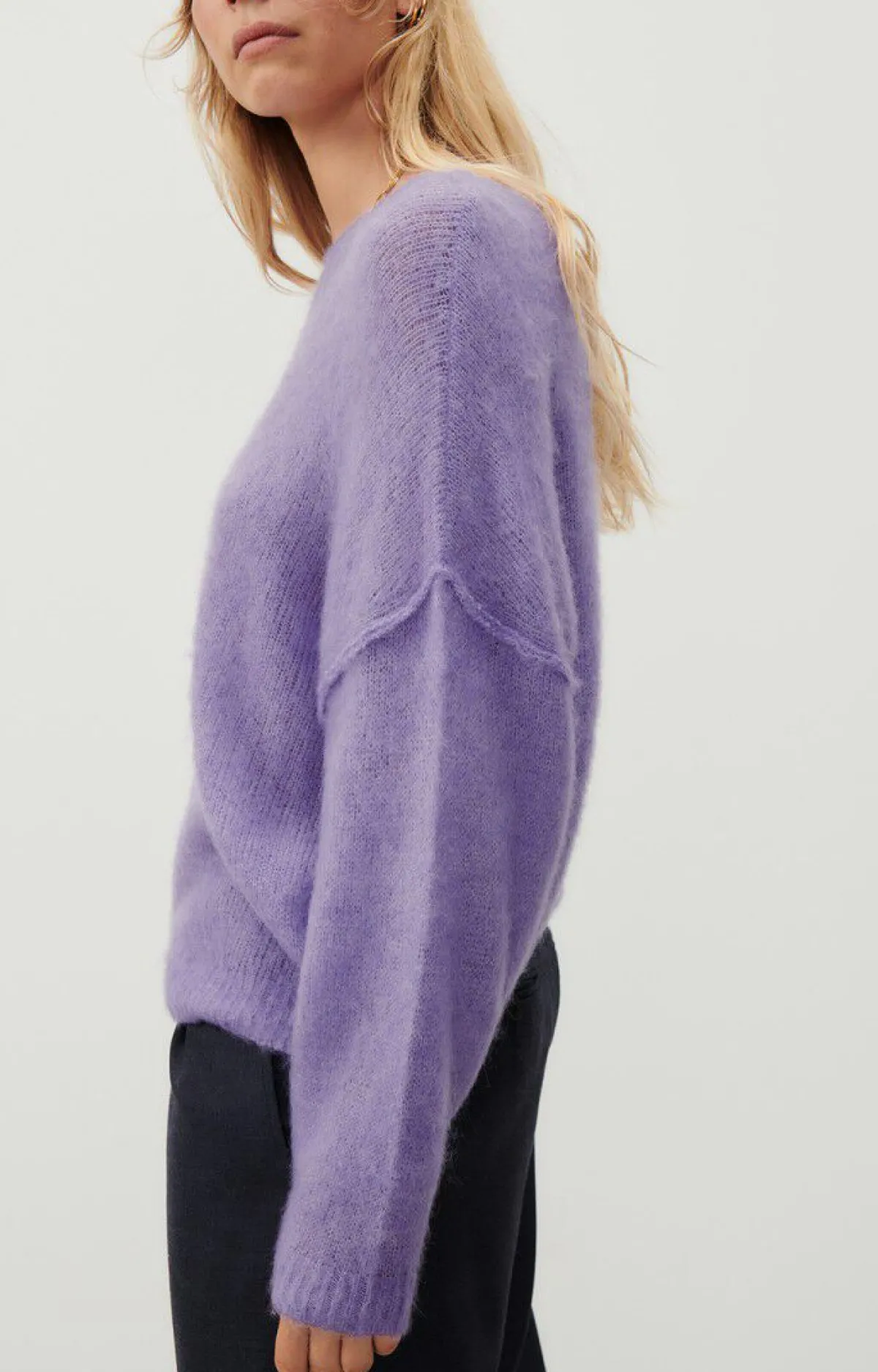 Damen American Vintage |Damenpullover Yanbay Amethyst Meliert