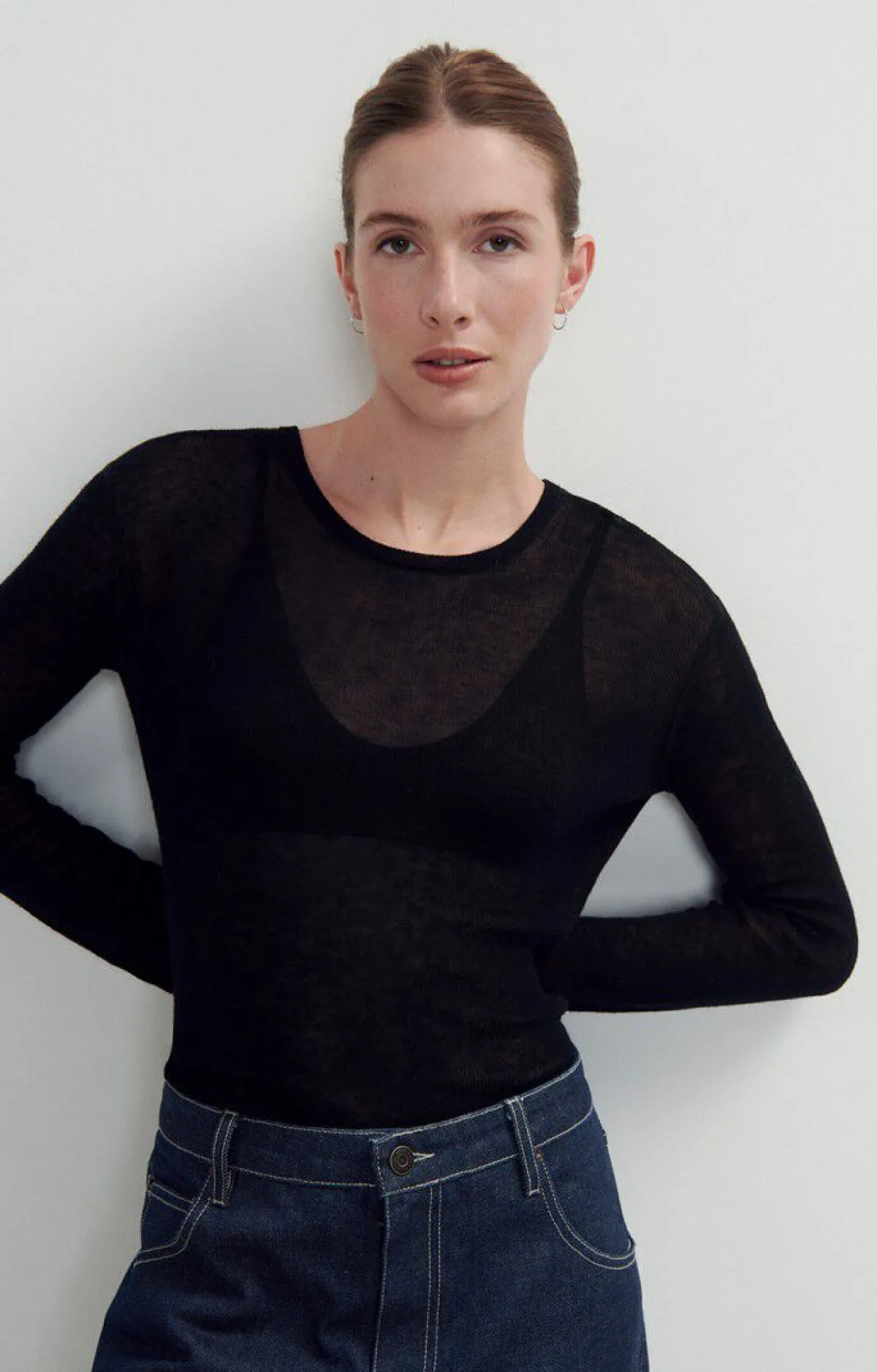 Damen American Vintage |Damenpullover Yocaburn Holzkohle