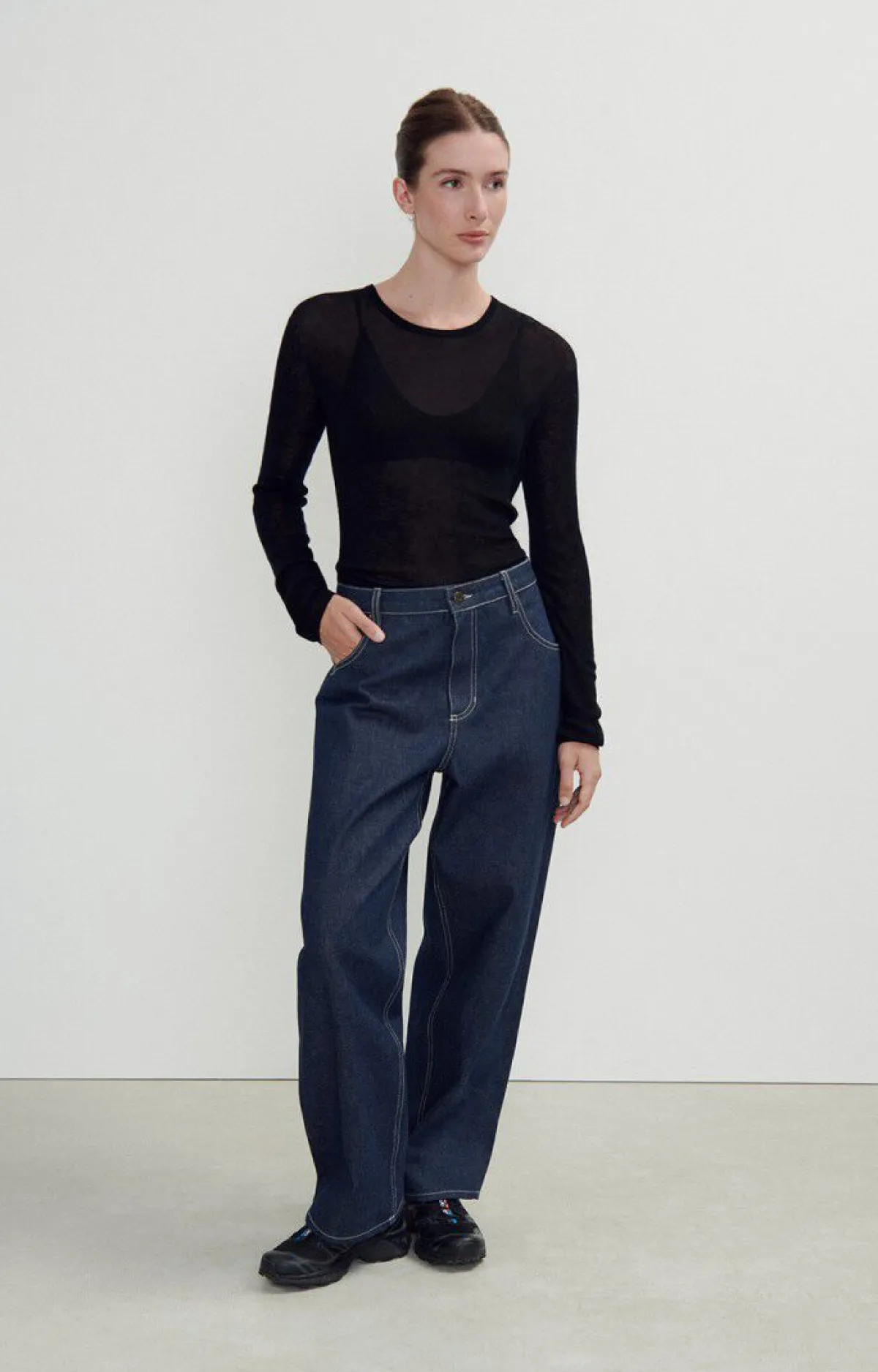 Damen American Vintage |Damenpullover Yocaburn Holzkohle
