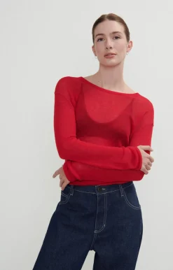 Damen American Vintage |Damenpullover Yocaburn Tomate