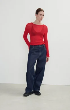 Damen American Vintage |Damenpullover Yocaburn Tomate
