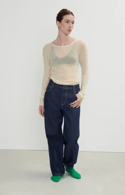 Damen American Vintage |Damenpullover Yocaburn Ecru Meliert