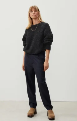 Damen American Vintage |Damenpullover Zolly Anthrazit Meliert