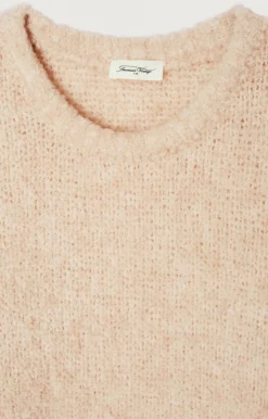 Damen American Vintage |Damenpullover Zolly Hell Beige Meliert