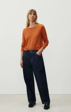 Damen American Vintage |Damenpullover Zyrobow Kurbis Meliert