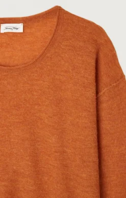 Damen American Vintage |Damenpullover Zyrobow Kurbis Meliert