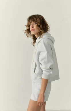 Damen American Vintage |Damensweatshirt Bobypark Arktis Meliert