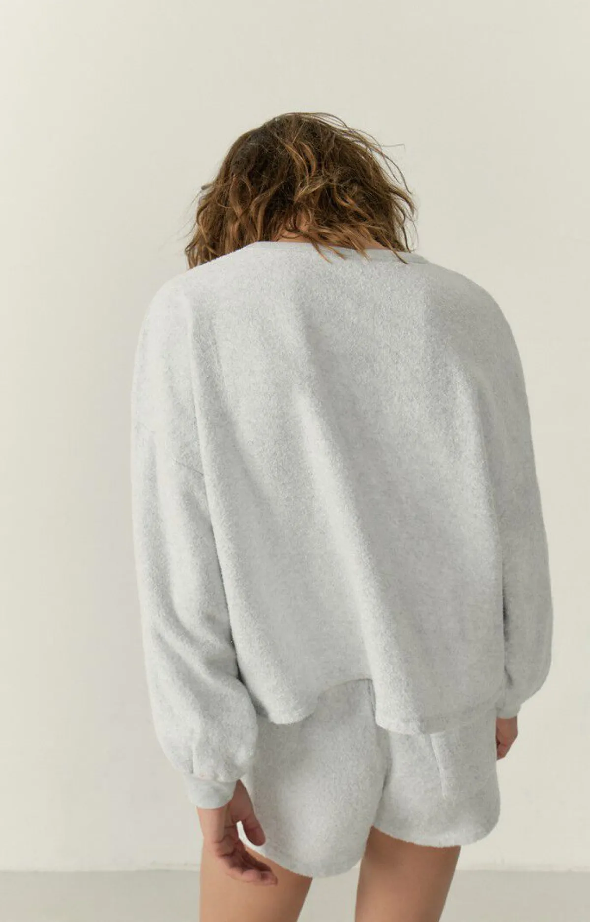 Damen American Vintage |Damensweatshirt Bobypark Arktis Meliert