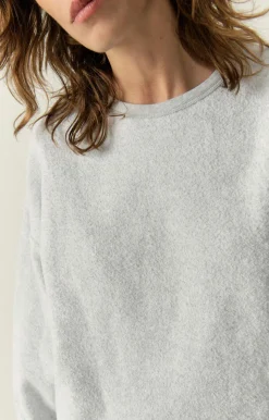Damen American Vintage |Damensweatshirt Bobypark Arktis Meliert