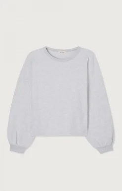 Damen American Vintage |Damensweatshirt Bobypark Arktis Meliert
