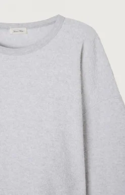 Damen American Vintage |Damensweatshirt Bobypark Arktis Meliert