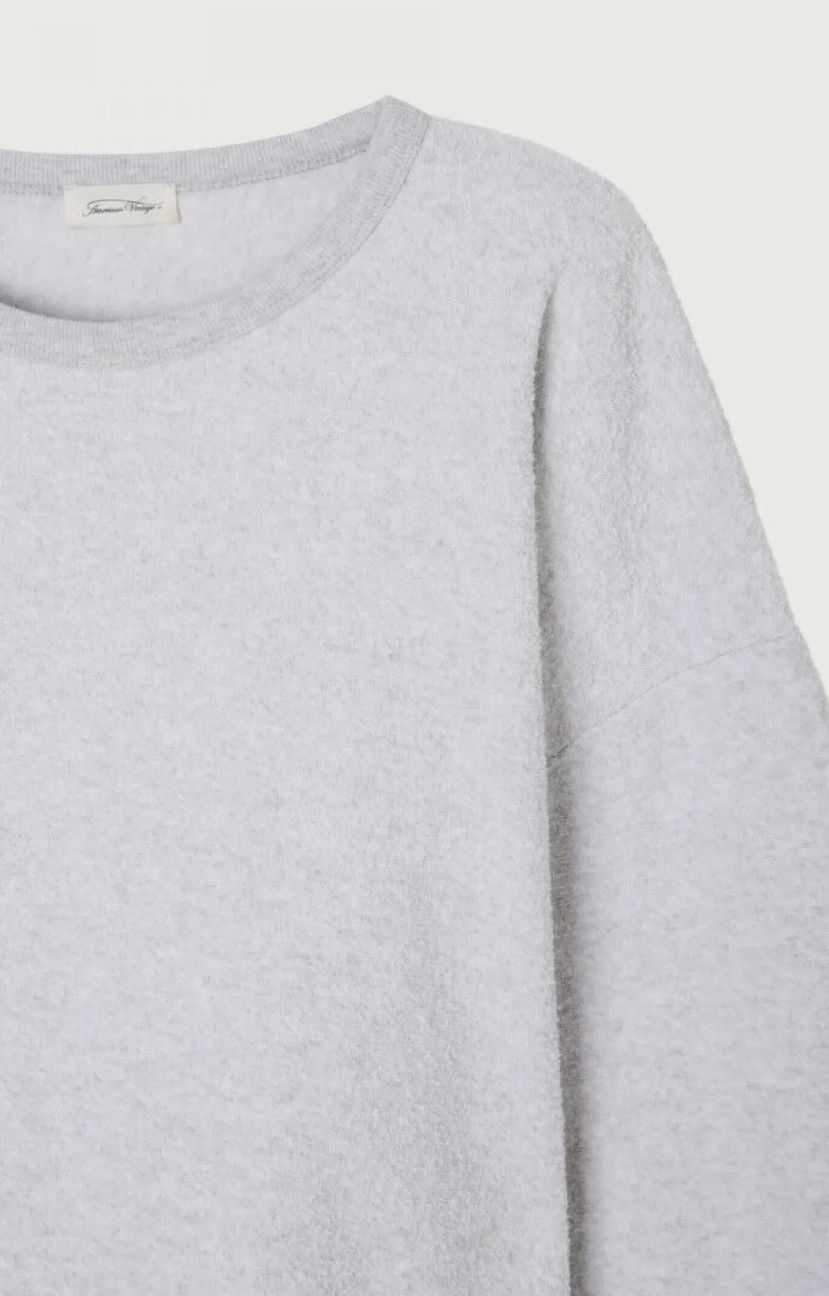 Damen American Vintage |Damensweatshirt Bobypark Arktis Meliert