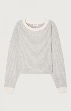 Damen American Vintage |Damensweatshirt Gykotown Graue Fliesen