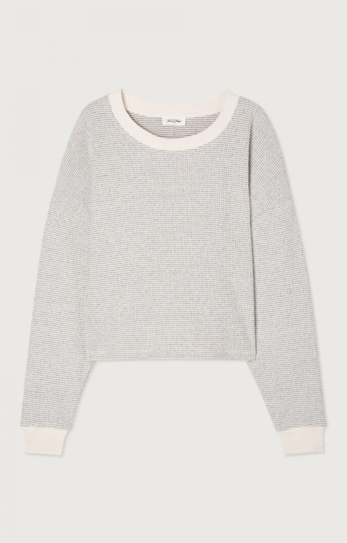 Damen American Vintage |Damensweatshirt Gykotown Graue Fliesen