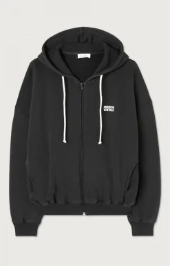 Damen American Vintage |Damensweatshirt Izubird Lakritze Vintage