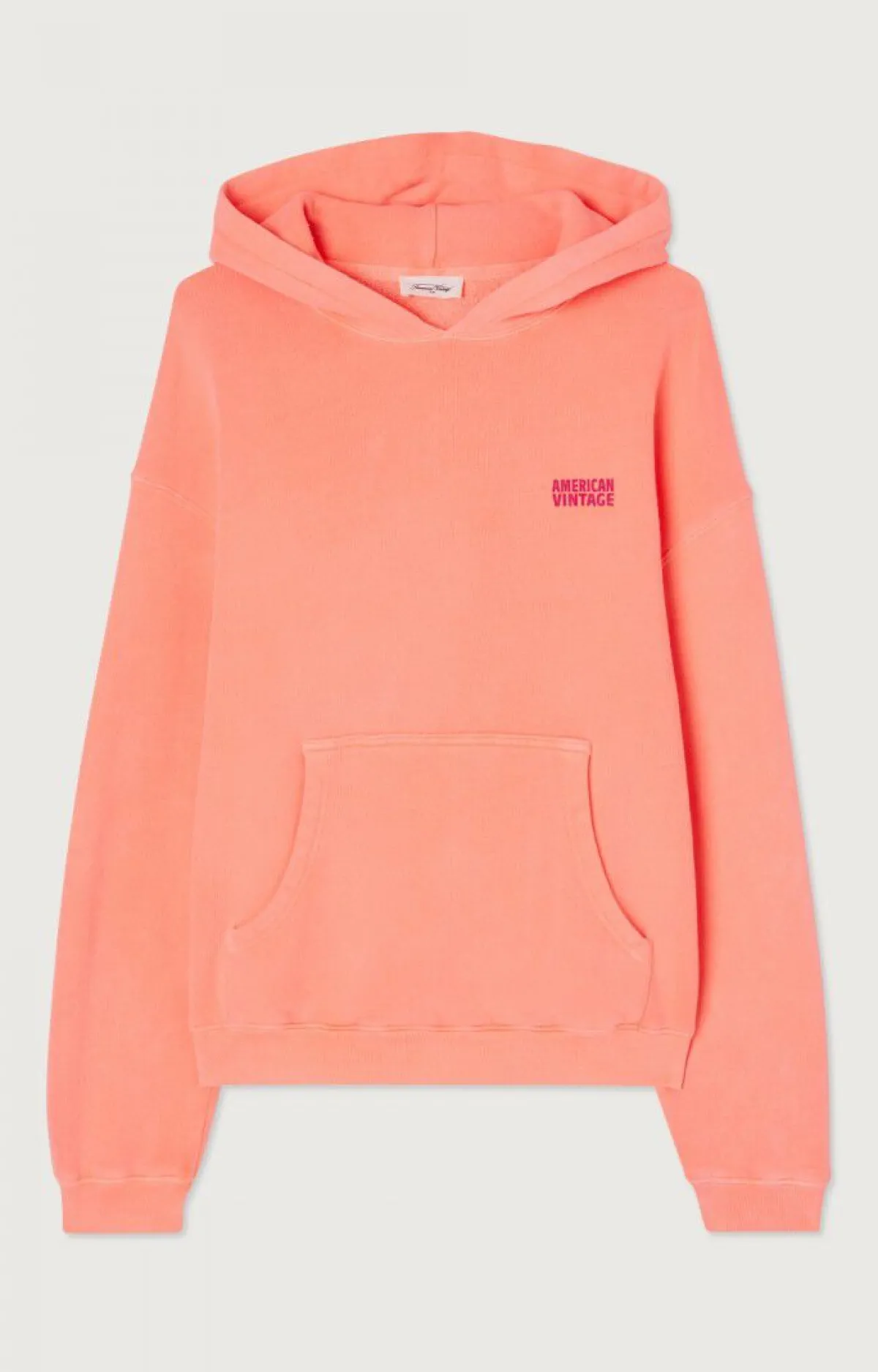 Damen American Vintage |Damensweatshirt Izubird Leuchtendes Orange