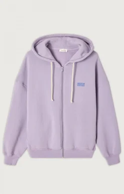 Damen American Vintage |Damensweatshirt Izubird Glyzinien Vintage