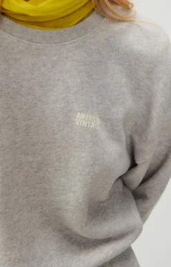 Damen American Vintage |Damensweatshirt Kodytown Vlies Meliert