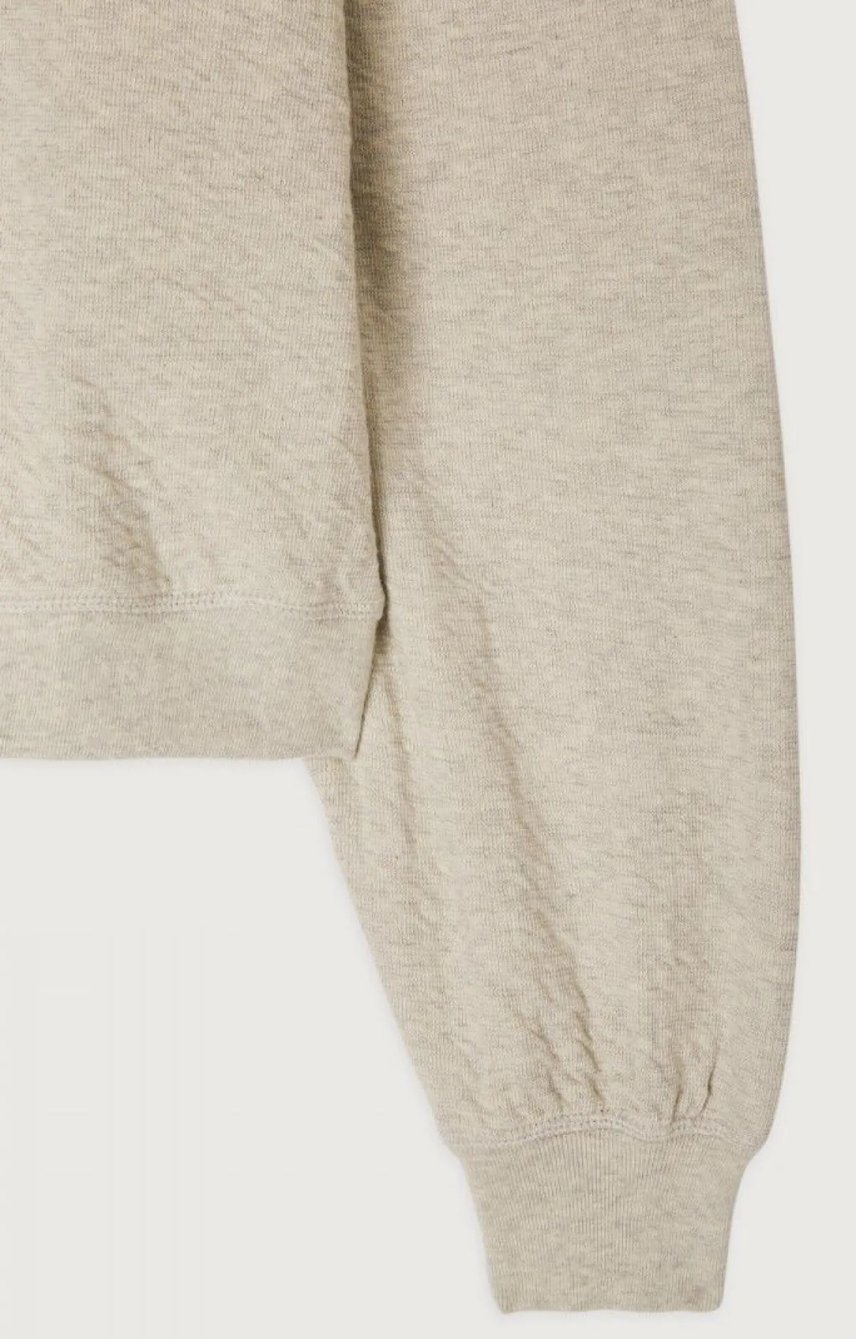 Damen American Vintage |Damensweatshirt Yatcastle Grau Meliert