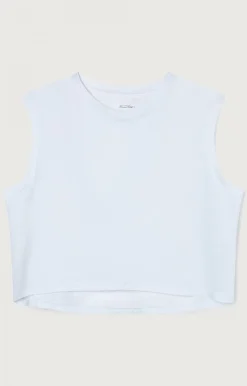 Damen American Vintage |Damentanktop Vegiflower Weiss