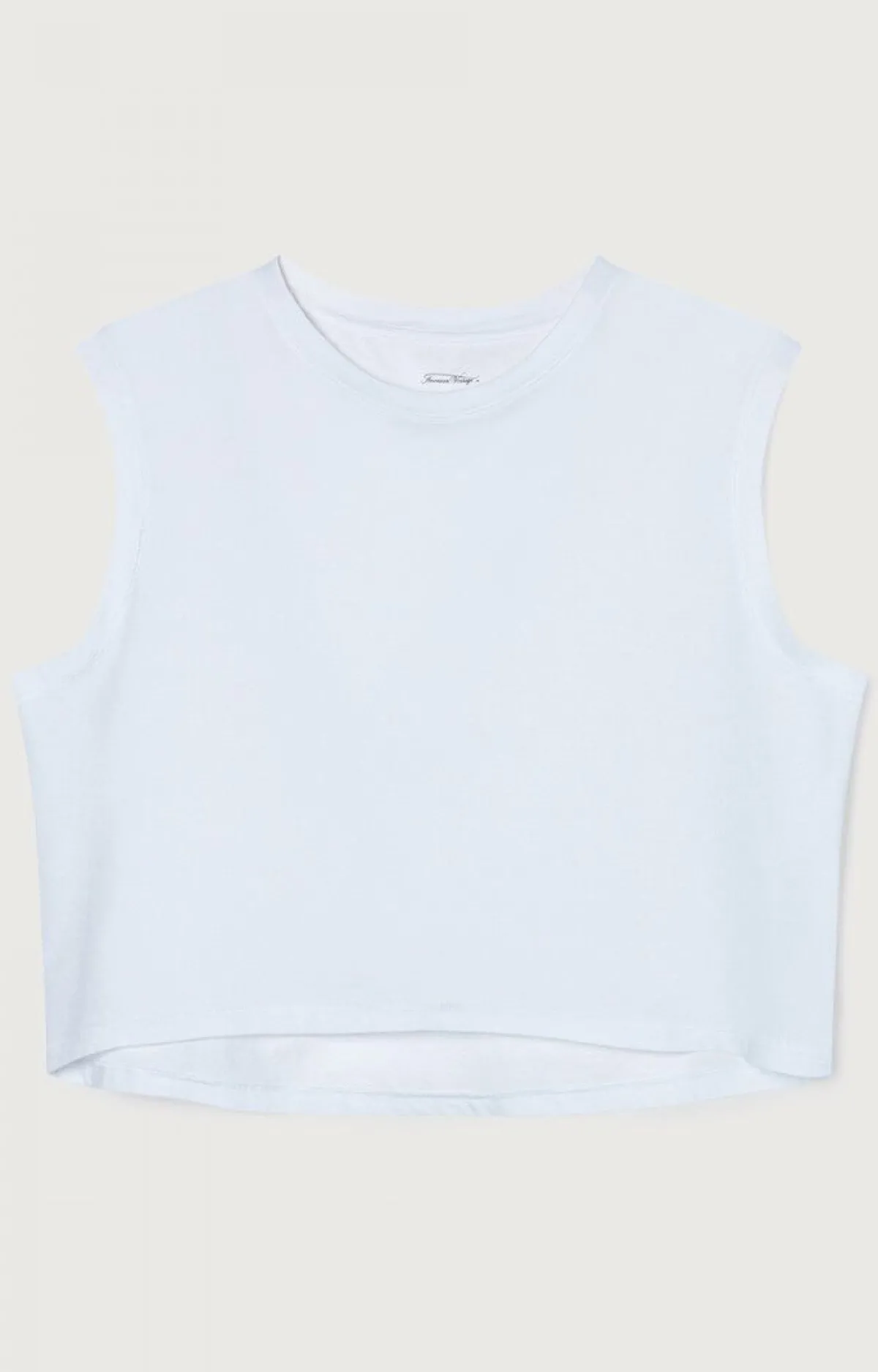 Damen American Vintage |Damentanktop Vegiflower Weiss
