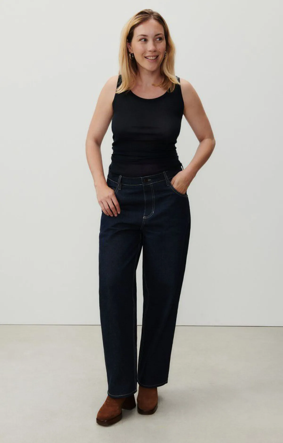 Damen American Vintage |Damentop Massachusetts Navy