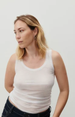 Damen American Vintage |Damentop Massachusetts Weiss