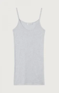 Damen American Vintage |Damentop Massachusetts Grau Meliert