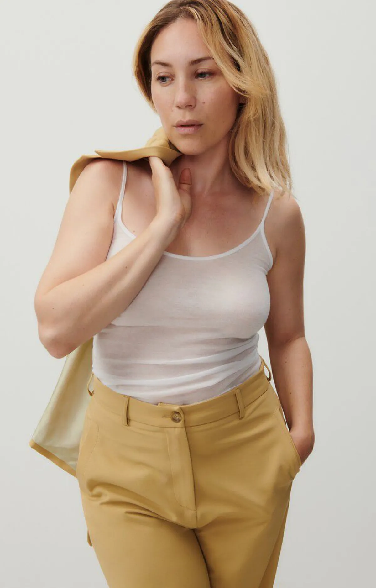 Damen American Vintage |Damentop Massachusetts Weiss