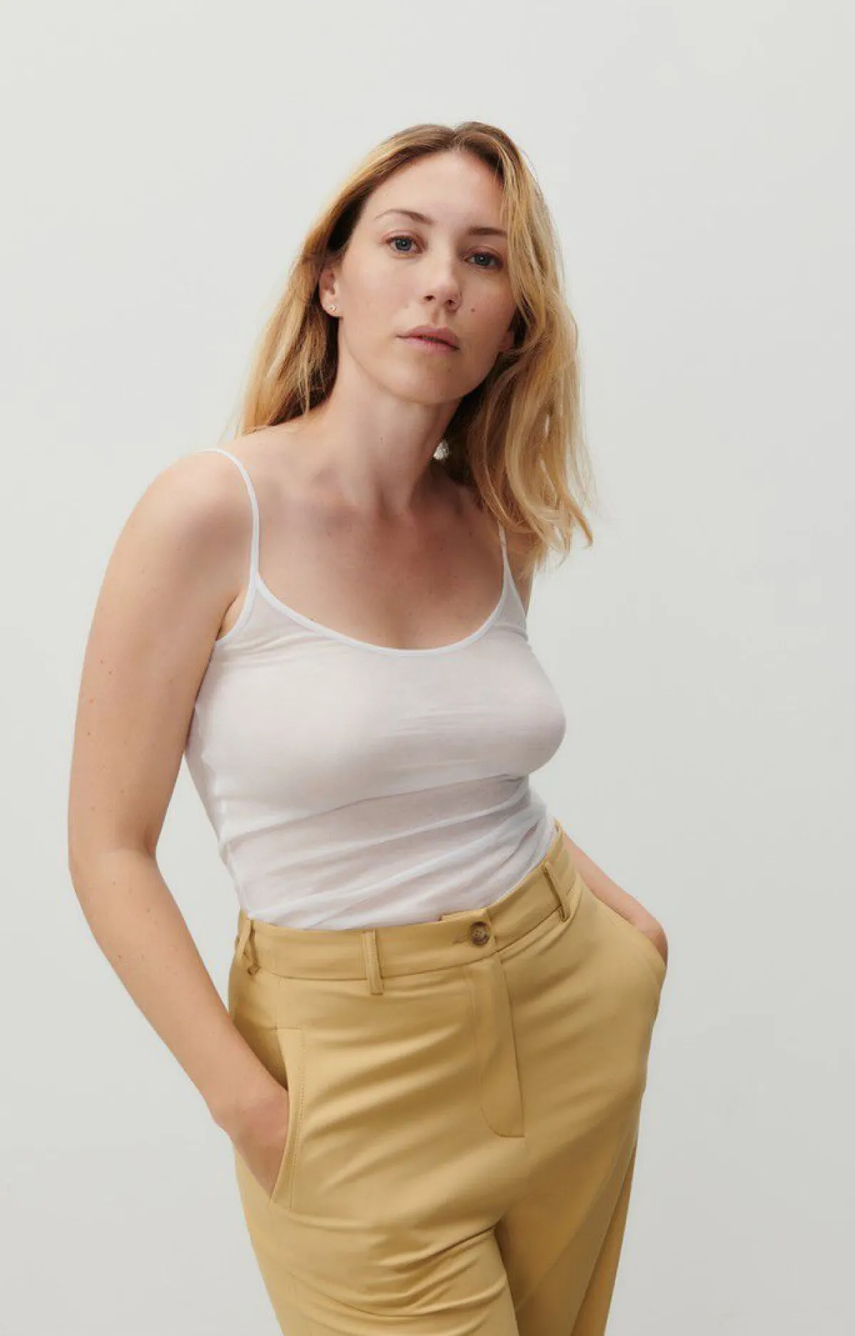 Damen American Vintage |Damentop Massachusetts Weiss