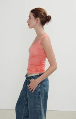 Damen American Vintage |Damentop Massachusetts Koralle