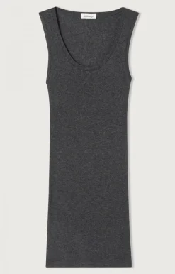 Damen American Vintage |Damentop Massachusetts Anthrazit Meliert