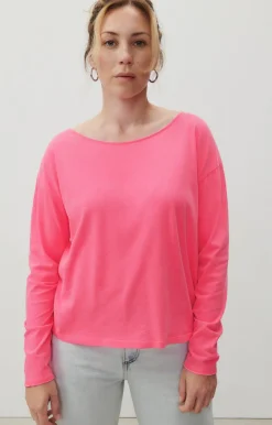 Damen American Vintage |Damen-T-Shirt Aksun Neonpink