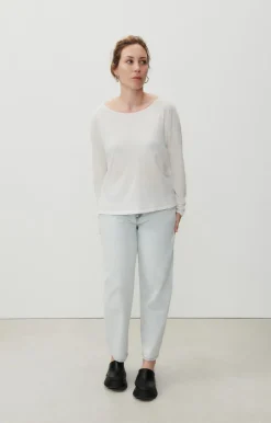 Damen American Vintage |Damen-T-Shirt Aksun Weiss