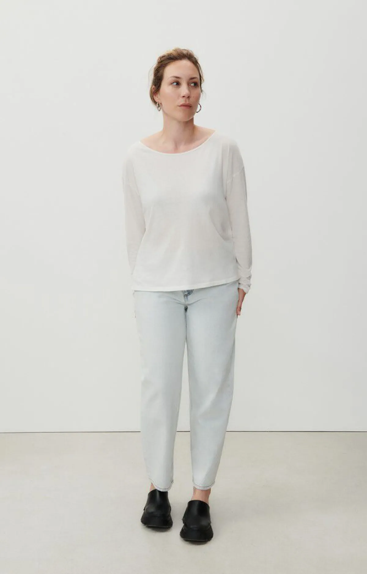 Damen American Vintage |Damen-T-Shirt Aksun Weiss