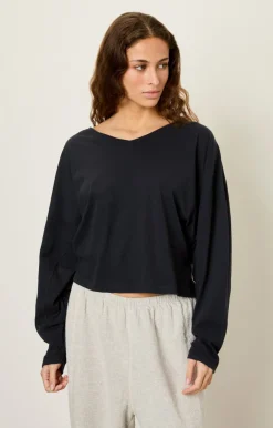 Damen American Vintage |Damen-T-Shirt Aksun Vintage Schwarz