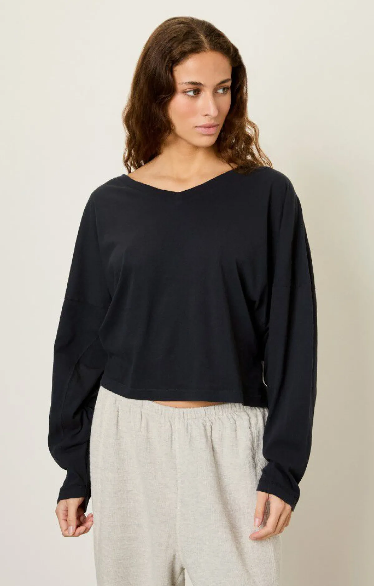 Damen American Vintage |Damen-T-Shirt Aksun Vintage Schwarz