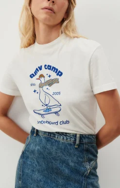 Damen American Vintage |Damen-T-Shirt Aksun Mildred Weiss