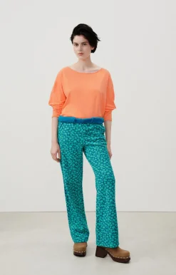 Damen American Vintage |Damen-T-Shirt Aksun Leuchtendes Orange