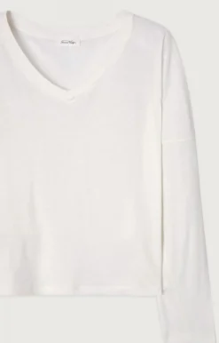 Damen American Vintage |Damen-T-Shirt Aksun Weiss