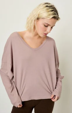 Damen American Vintage |Damen-T-Shirt Aksun Hyazinthe Vintage