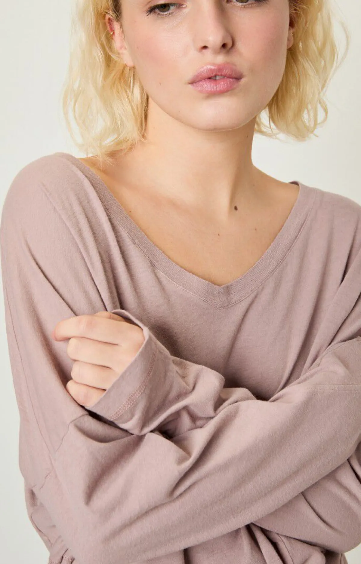 Damen American Vintage |Damen-T-Shirt Aksun Hyazinthe Vintage