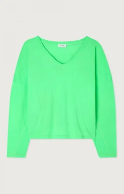 Damen American Vintage |Damen-T-Shirt Aksun Flashing Grun