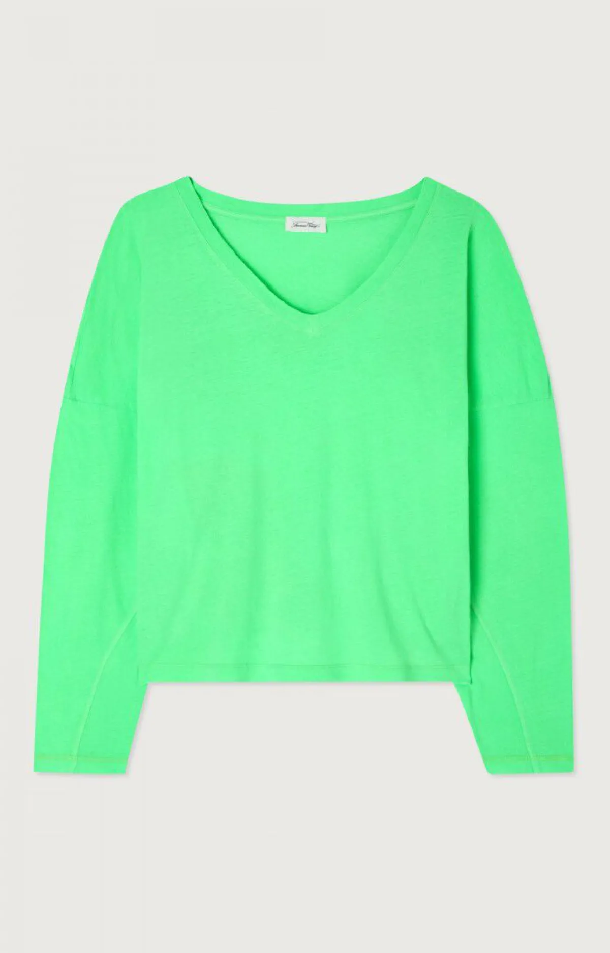 Damen American Vintage |Damen-T-Shirt Aksun Flashing Grun