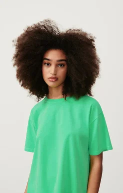 Damen American Vintage |Damen-T-Shirt Fizvalley Flashing Grun