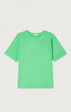 Damen American Vintage |Damen-T-Shirt Fizvalley Flashing Grun
